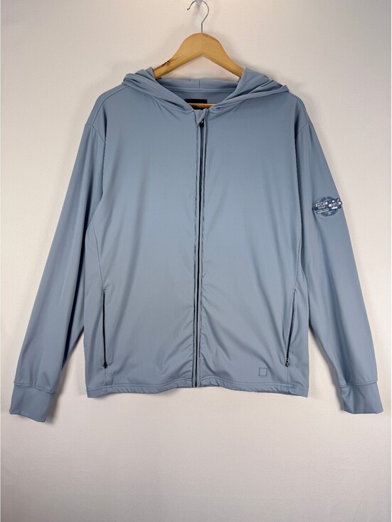 Other - AndersonOrd Performance Golf Hoodie Jacket Men’s L Blue Full Zip Stretch